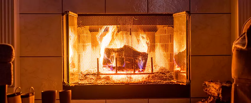 Mendota Hearth Landscape Fireplace Installation in Huntington, West Virginia