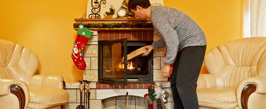 Rusted Metal Fireplace Restoration in Huntington, West Virginia